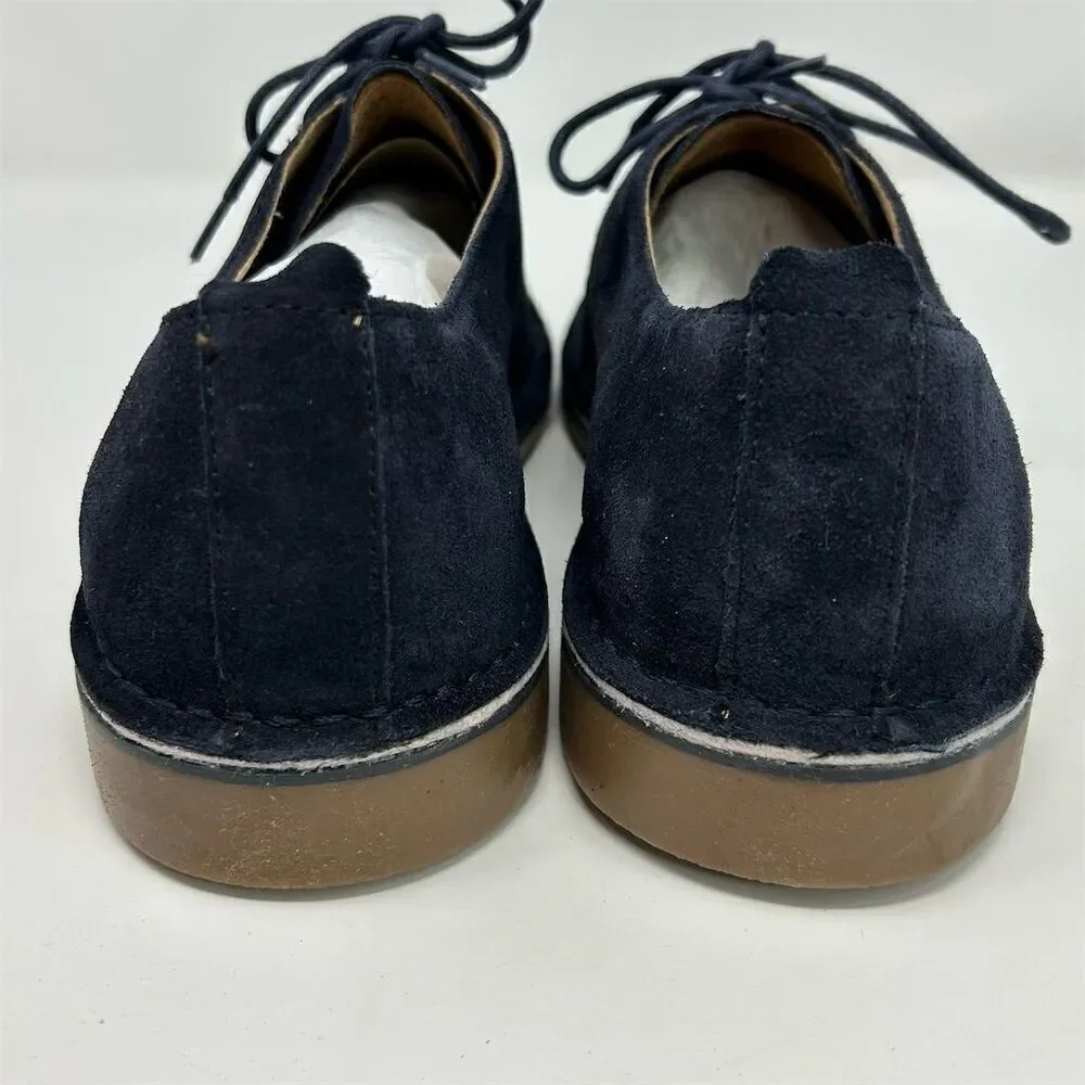 Florsheim Men's Blue Suede Slip-On Oxford Lace Up Shoes Size 11 Casual